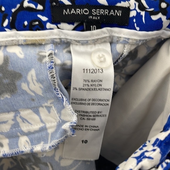 ❤️ MARIO SERRANI Floral Shorts Size 10 - Picture 4 of 4